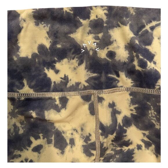 VARLEY Let's Go High-Rise Legging Flaxen Tie Dye Cropped Women's Size LARGE - Picture 9 of 10